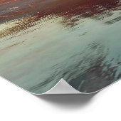 Poster Coucher de soleil sur la jetée océanique (Coin)