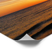 POSTER COUCHER DE SOLEIL SUR LA MER (Coin)