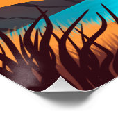 Poster Coucher de soleil sur la mer (Coin)