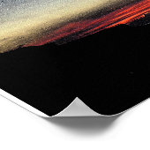 Poster Coucher de soleil sur la mer à Aberystwyth (Coin)