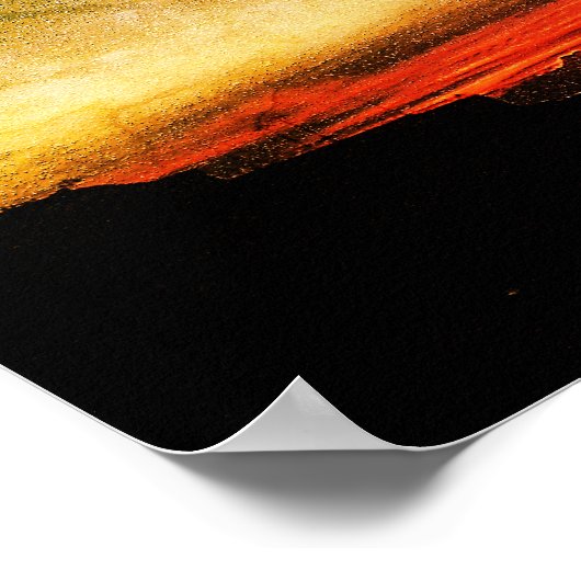 Poster Coucher de soleil sur la mer à Aberystwyth (Coin)