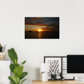 Poster Coucher de soleil sur la mer II (Bureau à domicile)
