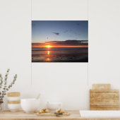 Poster Coucher de soleil sur la plage (Cuisine)