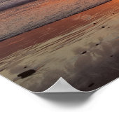 Poster Coucher de soleil sur la plage (Coin)