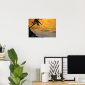 Poster Coucher de soleil sur la plage (Bureau à domicile)