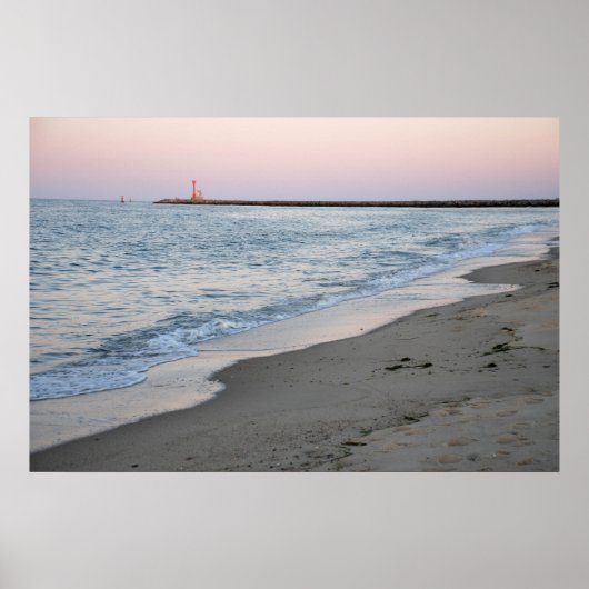 Poster Coucher de soleil sur la plage (Devant)