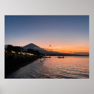 Poster Coucher de soleil sur la plage d'Amed