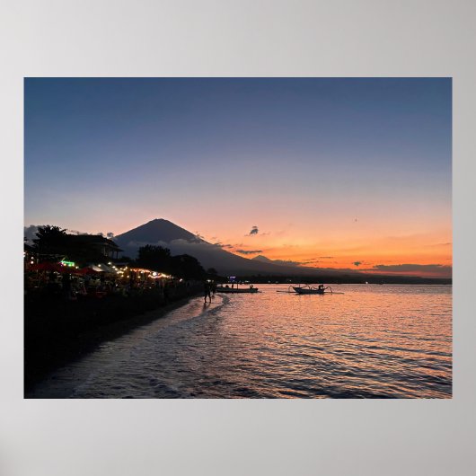 Poster Coucher de soleil sur la plage d'Amed (Devant)