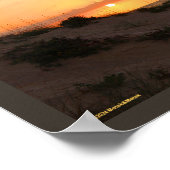 Poster Coucher de soleil sur la plage de Floride (Coin)