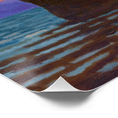 Poster Coucher de soleil sur la plage de Perranporth (Coin)