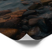 Poster Coucher de soleil sur la plage de Salthill à Galwa (Coin)