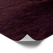 Poster Coucher de soleil sur la plage foncée personnalisé (Coin)