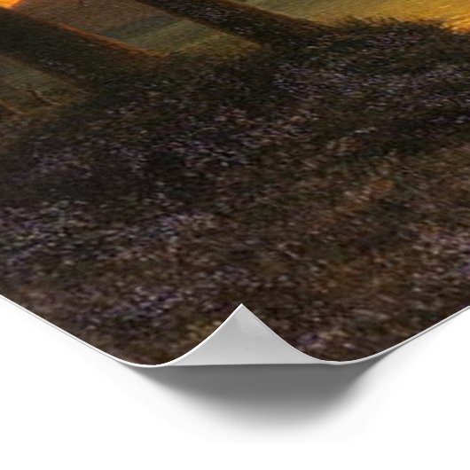 Poster Coucher De Soleil Sur La Rivière (Coin)