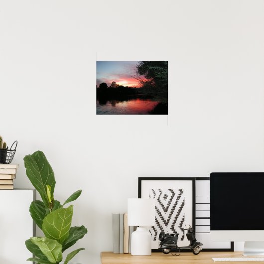 Poster Coucher de soleil sur la Rogue (Bureau à domicile)