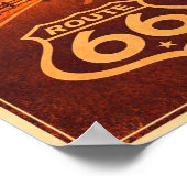 Poster Coucher de soleil sur la route 66 Litho (Coin)