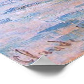 Poster Coucher de soleil sur la Seine Claude Monet (Coin)