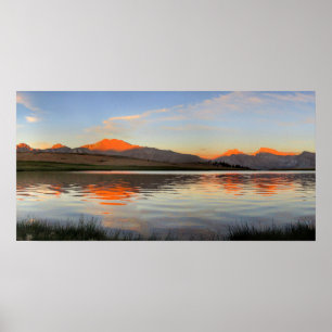 Poster Coucher de soleil sur la Sierra Crest - sentier Jo