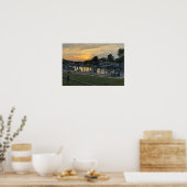 Poster Coucher de soleil sur l'affiche de la baie (Cuisine)