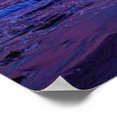 Poster coucher de soleil sur l'affiche de la plage (Coin)