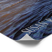 Poster Coucher de soleil sur l'affiche de la rivière Miss (Coin)