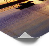 Poster Coucher de soleil sur l'Ammersee (Coin)