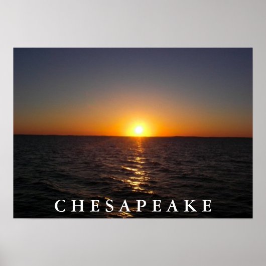 Poster Coucher de soleil sur le Chesapeake (Devant)