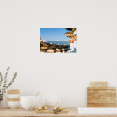 Poster Coucher de soleil sur le col de Dochula - Bhoutan, (Cuisine)