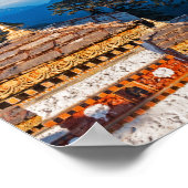 Poster Coucher de soleil sur le col de Dochula - Bhoutan, (Coin)