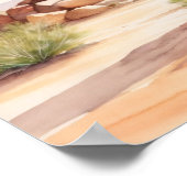 Poster coucher de soleil sur le désert (Coin)