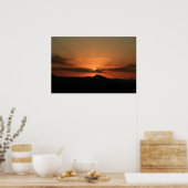 Poster coucher de soleil sur le désert (Cuisine)