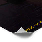 Poster Coucher de soleil sur le fleuve Mississippi, LA (Coin)