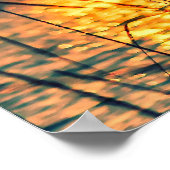 Poster Coucher de soleil sur le lac (Coin)