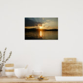 Poster Coucher de soleil sur le lac (Cuisine)