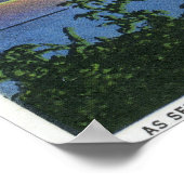 Poster Coucher de soleil sur le lac, Adirondack Mts dans (Coin)