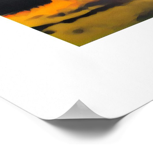 Poster Coucher de soleil sur le lac Jenkinson (Coin)