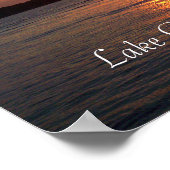 Poster Coucher de soleil sur le lac Okoboji, Iowa (Coin)