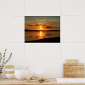 Poster Coucher De Soleil Sur Le Lac Thurmond (Cuisine)