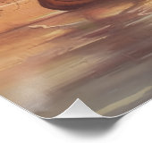 Poster Coucher de soleil sur le Nil - Feluccas Art (Coin)