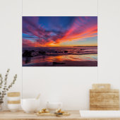 Poster Coucher de soleil sur le Pacifique depuis Coronado (Cuisine)