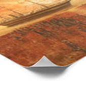 Poster Coucher de soleil sur le passé (Coin)