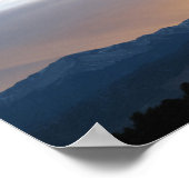 Poster Coucher de soleil sur le pic de Pike - Psaume 27:1 (Coin)