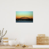 Poster Coucher de soleil sur le pont du port de Sydney, A (Cuisine)