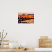 Poster Coucher de soleil sur le port de Mahon - Menorca, (Cuisine)
