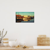 Poster Coucher de soleil sur le quai (Cuisine)