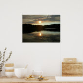 Poster Coucher de soleil sur le réservoir de Spring Valle (Cuisine)