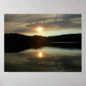 Poster Coucher de soleil sur le réservoir de Spring Valle (Devant)