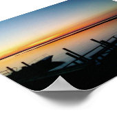 Poster coucher de soleil sur le rivage (Coin)