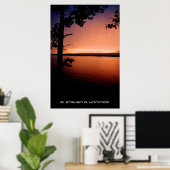 Poster Coucher de soleil sur le rivage (Bureau à domicile)