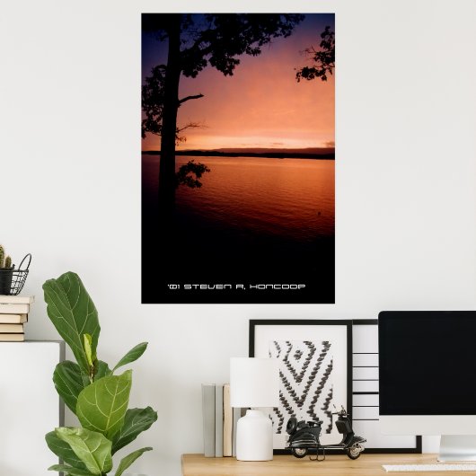 Poster Coucher de soleil sur le rivage (Bureau à domicile)