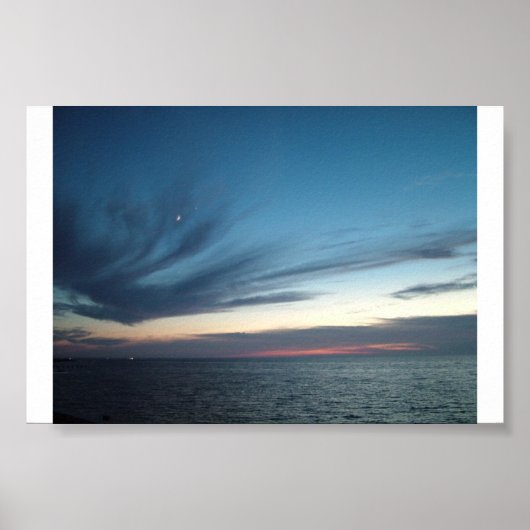 Poster "Coucher de soleil sur le son de Pamlico" (Devant)